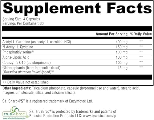 XYMOGEN NeuroActives BrainSustain - Brain Health Support with Phosphatidylserine & CoQ10 - Vegetarian, Gluten-Free & Non-GMO - 240 Capsules