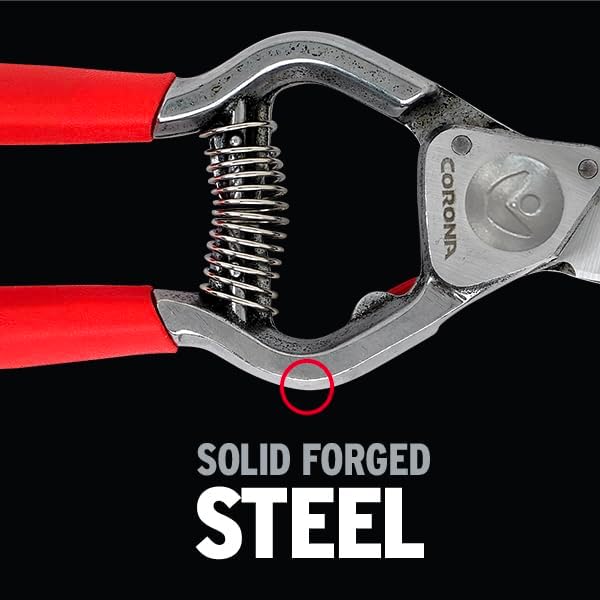 Corona Tools Forged Steel ClassicCUT Bypass Hand Pruner – 1-Inch Cut Capacity Garden Pruning Shears for Stems & Branches