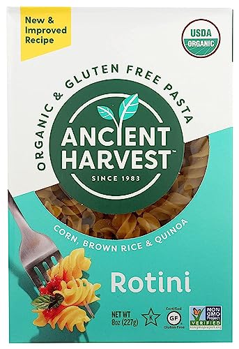 Ancient Harvest Organic Quinoa Pasta, Rotelle, 8 Ounce (Pack of 12)