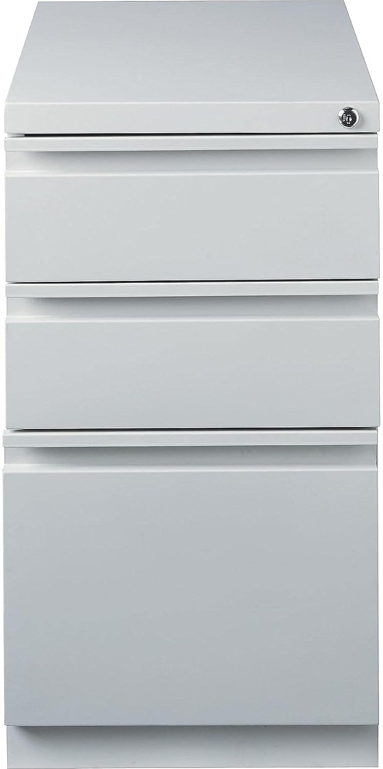 Staples 3-Drawer Vertical File Cabinet, Letter Size Documents, Lockable, 19.88" D x 15" W x 27.75" H, Black