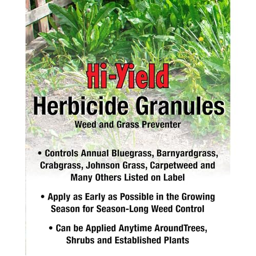 Hi-Yield (22742) Herbicide Granules Weed and Grass Preventer, 4 lbs | Pendimethalin pre-emergent granules - Weed & grass preventer for smaller turf & ornamental areas - Lawn owners