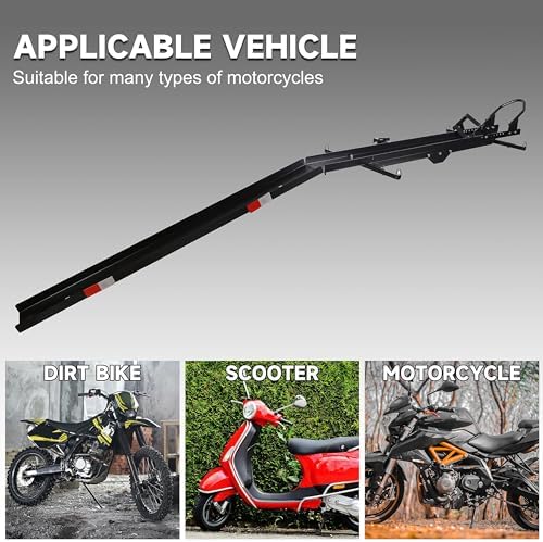 ECOTRIC 600LBS Black Motorcycle Carrier Mount Dirt Bike Rack Hitch Hauler |