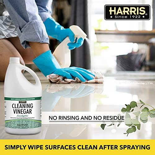Harris Multi-Purpose Vinegar Household Surface Cleaner, Orange Scent, 128oz, Easy Pour Funnel Included
