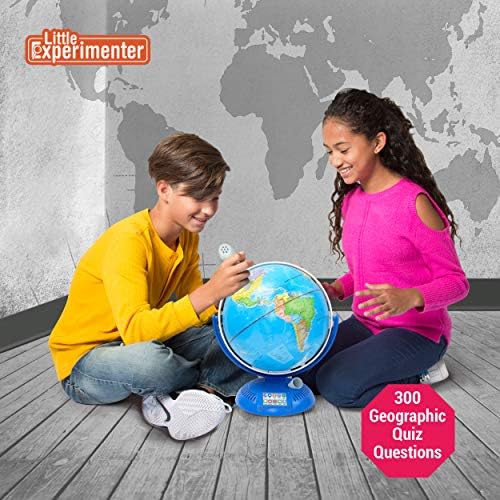 Little Experimenter Interactive 9" Talking Globe, Smart Pen, STEM Ages 8-12