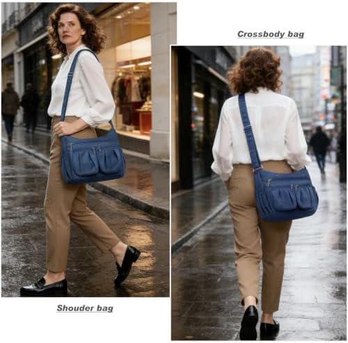 VOLGANIK ROCK Crossbody Purses for Women Shoulder Handbags Lightweight Waterproof Nylon Travel Bag Ladies Pocketbooks