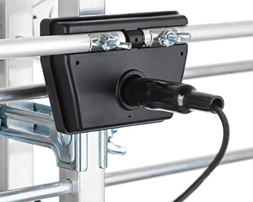PBD Outdoor Digital HD TV Antenna with High Gain Amplifier 150 Mile Long Range for UHF/VHF, Mounting Pole, 40FT RG6 Coaxial Cable, Easy Installation
