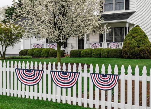 Briarwood Lane 4th of July Bunting 48" X 24 Tea Stained Patriotic For 4th of July Bunting