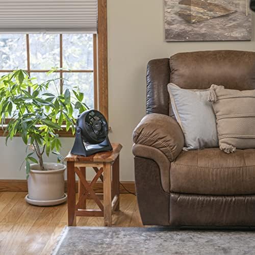 Comfort Zone Table Fan, 8 inch, 3 Speed, Personal Fan, Electric, Wall Mountable, 180 Degree Adjustable Tilt, Tabletop Fan, Desk Fan