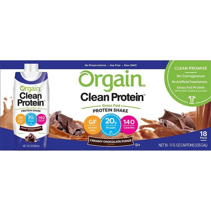 ORGAIN Organic Creamy Chocolate Fudge Drink, 11 FZ