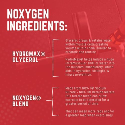 Purus Labs NOXygen Powder Pre-Workout Accelerator | Nitric Oxide Booster & Oxygen Amplifier | Hydromax Glycerol & NO3-T Nitrates | 40 Servings, Pack of 2 (Unflavored)