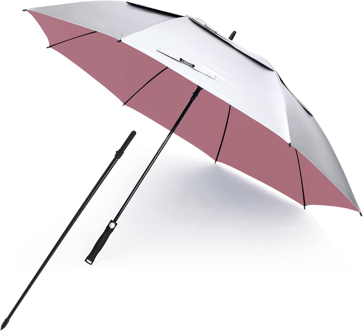 G4Free UV Golf Beach Umbrella 68”Auto Open Extra Large Sun Shade Umbrellas