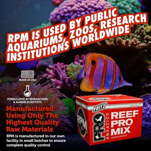 FritzPRO R.P.M. Redline High Alk Salt Mix Red Box 55 lbs - Fritz Aquatics