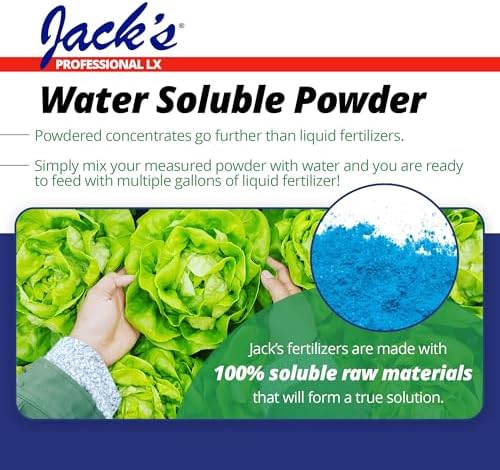 Jack's Professional CA-MG LX Comprehensive Water-Soluble Fertilizer, 25lb | 15-5-15 Plant Food, Full Micronutrient Package