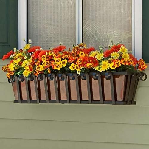 72" Venetian Decora Window Box with Bronze Galvanized Liner