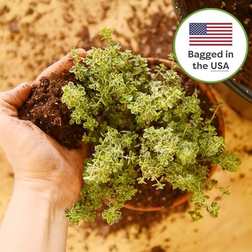 Perfect Plants Organic Potting Soil, 8 qt, Indoor Outdoor Mix for Veggies | Coconut coir, peat and perlite with mycorrhizae and worm castings