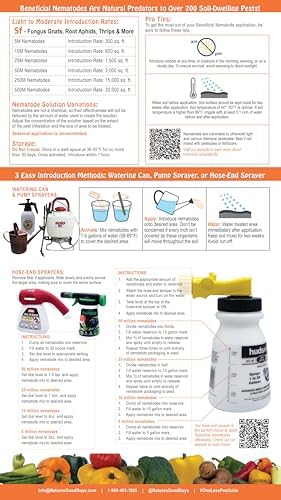 NaturesGoodGuys 5 Million Live Beneficial Nematodes Sf - Fungus Gnat/Rootknot Gall Exterminator