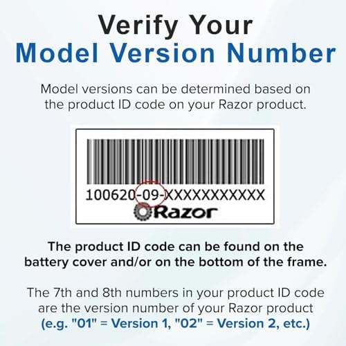 AlveyTech Premium 24 Volt Battery Pack for The Razor MX350 Dirt Rocket Bike (7 Ah Standard Range, Versions 33+) - Replacement Set of 2 Rechargeable AGM Batteries with Wiring Harness