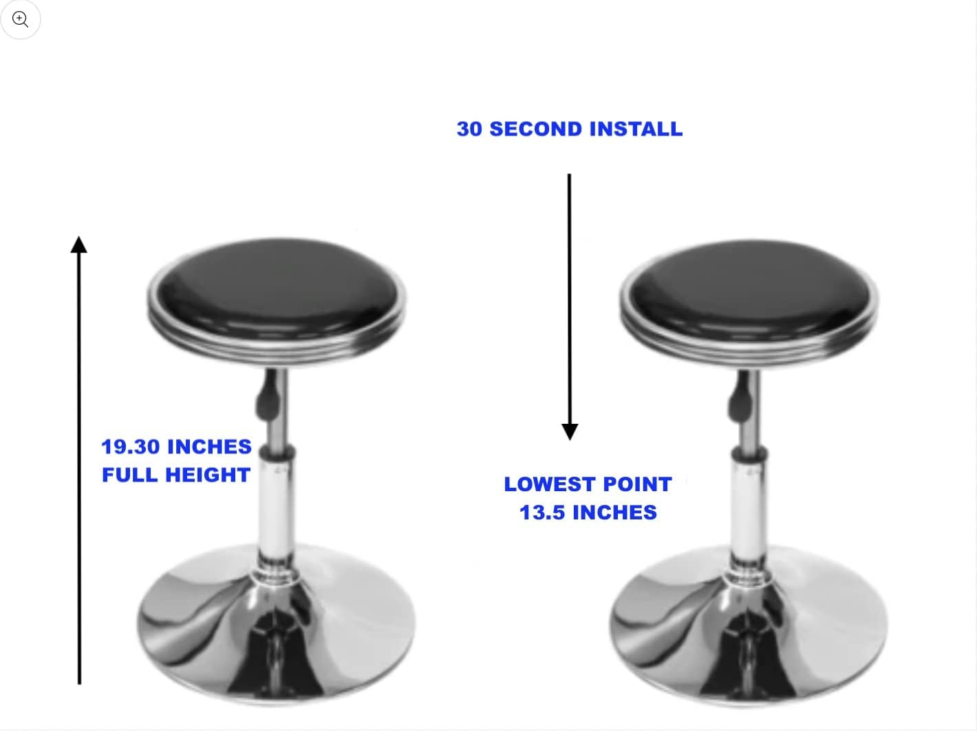 Full Size Commercial Grade Cocktail Arcade Machine 4500 Games Lift Up/Tilt Screen 26.5 Screen Tempered Glass 2 Stools Included 5 Year Warranty Black