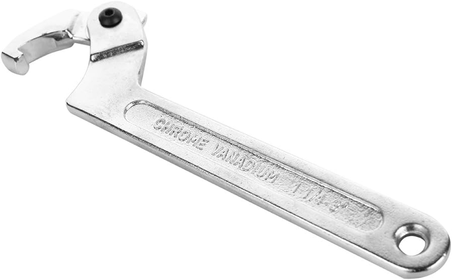 Chrome Vanadium C Pin Spanner Adjustable Hook Wrench, Square Head 32-76mm