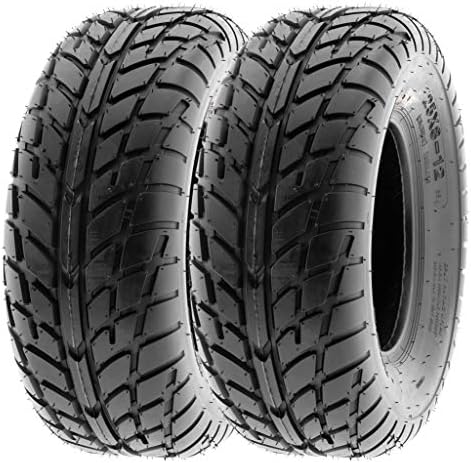 SunF 25x10-12 ATV UTV Tire 25x10x12 Hardpack Race Sport 6 PR A021 - PAIR of 2