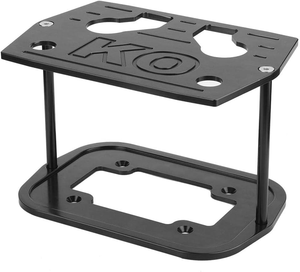 Aramox Stainless Steel Battery Tray for Group 34 & 78 Batteries - Red, Yellow & Blue Tops