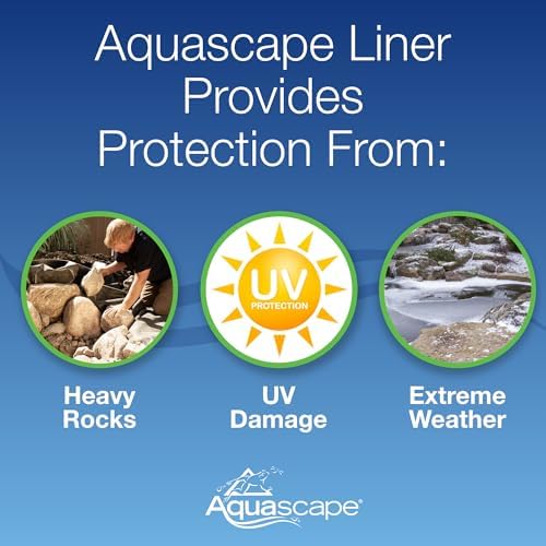 Aquascape 29192 Liner Roll 15' x 50' 45 mil EPDM for Pond Water Feature Waterfall Landscape and Garden