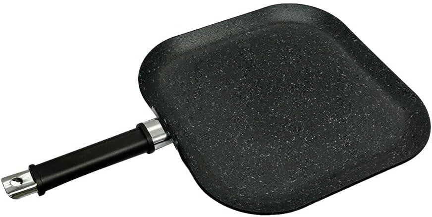 Heavy Gauge Aluminum Nonstick Square Griddle Pan, 11'' x 11'' Frying Pan Cook