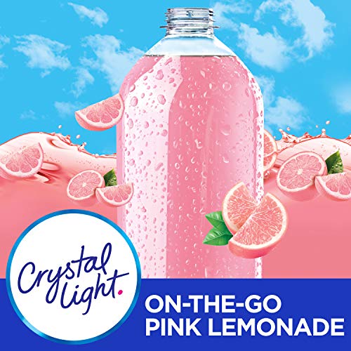 Crystal Light Pink Lemonade Drink Mix (120 On-The-Go Packets, 12 Packs Of 10)