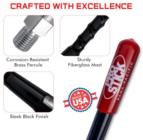 2` Foot Fiberglass - Black CB Radio Antenna