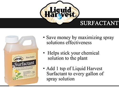 Liquid Harvest Lazer Blue Concentrate Spray Pattern Indicator 8 Ounce & Liquid Harvest Surfactant for Herbicides Non-Ionic 8 Ounce