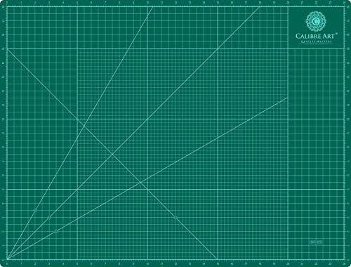 Calibre Art Self Healing Rotary Cutting Mat, Full 24x36, Best for Quilting | Ideal for Quilting and Sewing, Thick, Warp-Proof & Odorless, EN 71-3 Certified. Not From China.