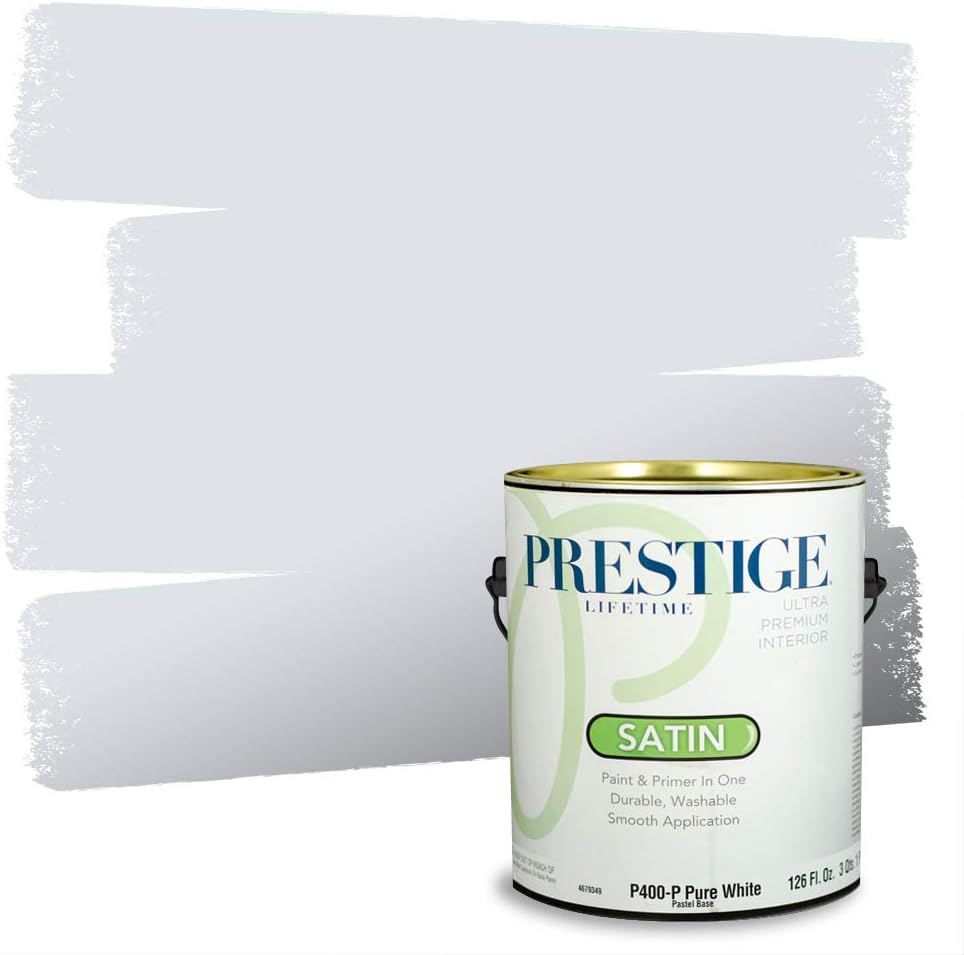 PRESTIGE Paints Exterior Paint and Primer In One, 1-Gallon, Semi-Gloss, Comparable Match of Sherwin Williams* Nifty Turquoise*