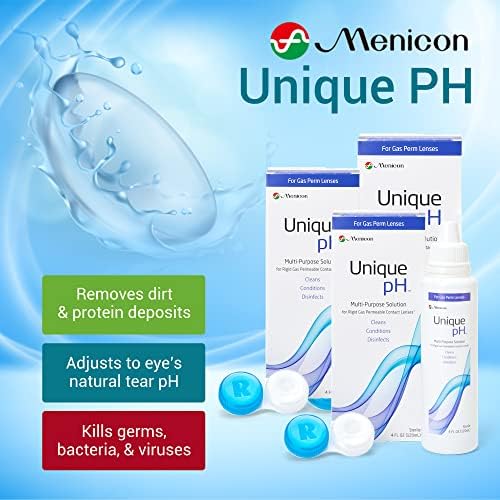 Menicon Unique pH Multipurpose Contact Lens Solution with Lens Case 4 fl oz