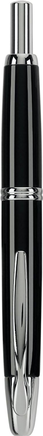 PILOT Vanishing Point Collection Refillable & Retractable Fountain Pen, Matte Black Barrel, Blue Ink, Fine Nib (60580)