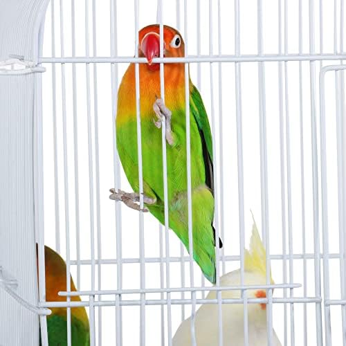 Yaheetech 41-Inch Portable Hanging Flight Bird Cage for Small Parrots Quaker Cockatiels Sun Parakeets Green Cheek Conures Finches Canary Budgies