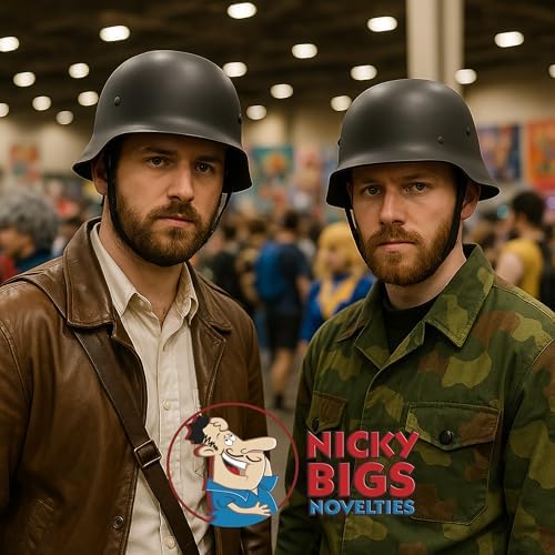 Nicky Bigs Novelties Black German WW2 Helmet, Military Costume Accessory