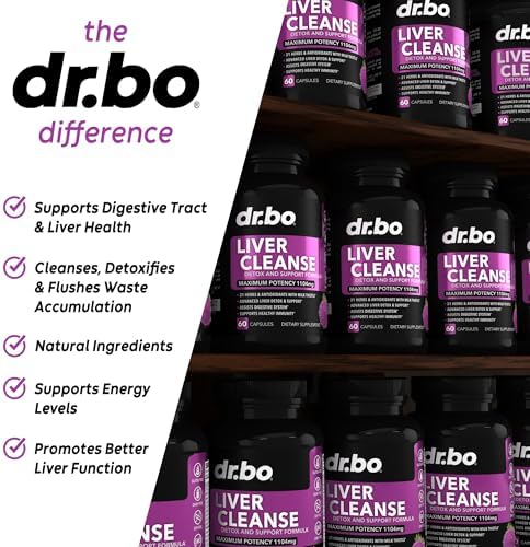 Liver Cleanse Detox Support Supplement - Complete Health Repair Pills with Artichoke, Berberine