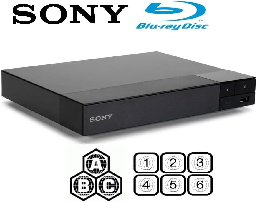 Region Free Blu-ray Player Compatible with Sony BDP-S1700 Multi Region Code Free | Blu-ray Regions A, B, C | DVD Regions 0-8 with Dynastar 6FT HDMI Bundle