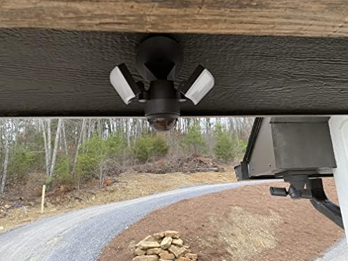 LED Outdoor Motion Sensor Security Floodlight – 1100 Lumens, 180° Detection, Weatherproof Design, Versatile Eave or Wall Mounting, Exit Detection