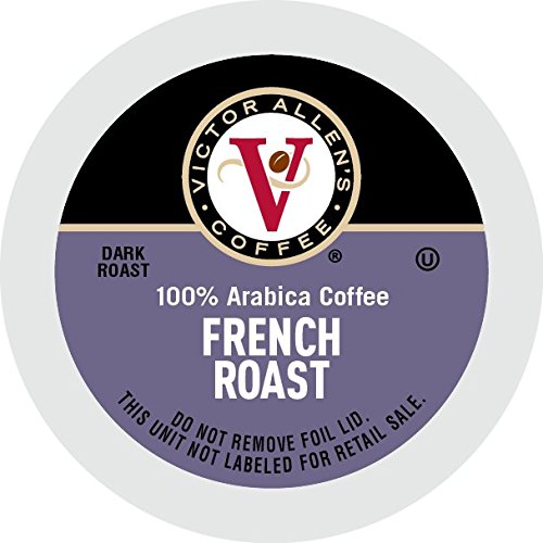 Victor Allen's Coffee Italian and French Roast Dark Roast Coffee Pods for Keurig (42 Count)