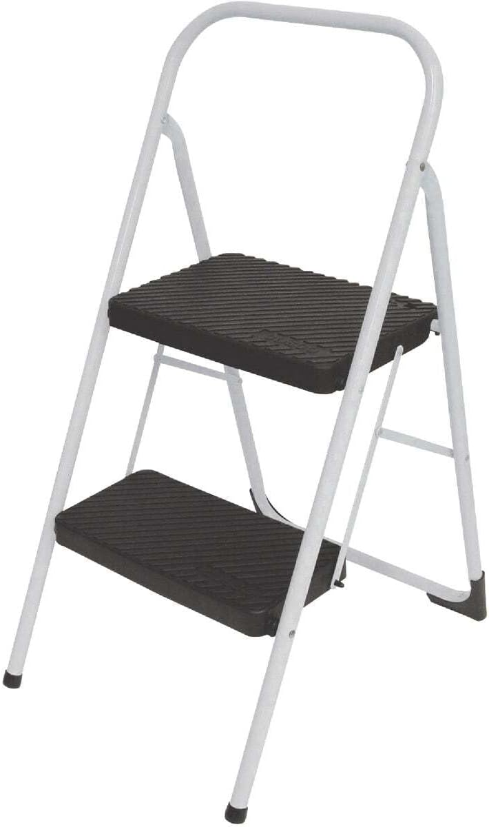 COSCO Two Step Big Step Folding Step Stool, Gray