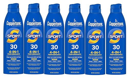 Coppertone Continuous Spf#30 Spray Sport 5.5 Ounce (162ml) (6 Pack)