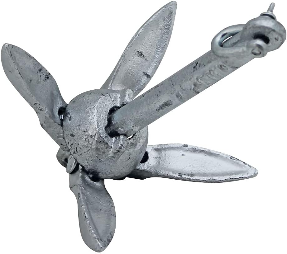 Extreme Max 3006.6542 BoatTector Galvanized Folding Anchor - 1.5 lbs.