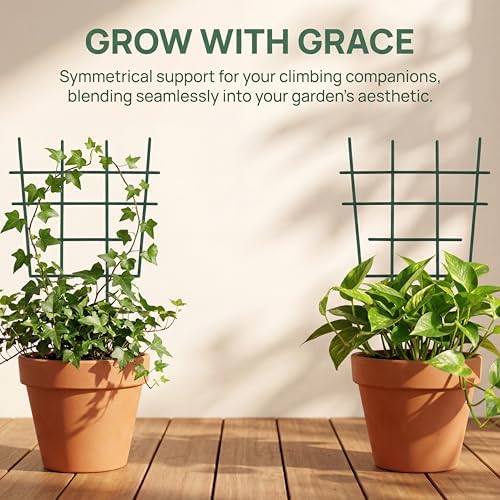 DOITOOL 12 Inch Small Plant Trellis for Potted Plants, 5-Pack