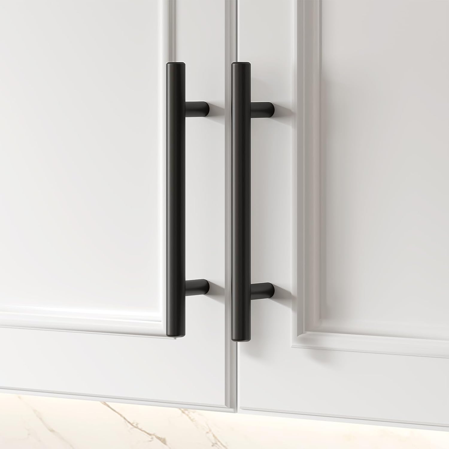 Goldenwarm 5 Pack 3 inch Gold Cabinet Handles Brushed Gold Cabinet Pulls | Gold Dresser Drawer Handles Stainless Steel Drawer Pulls for Kitchen Bathroom Bedroom, Easy to Install
