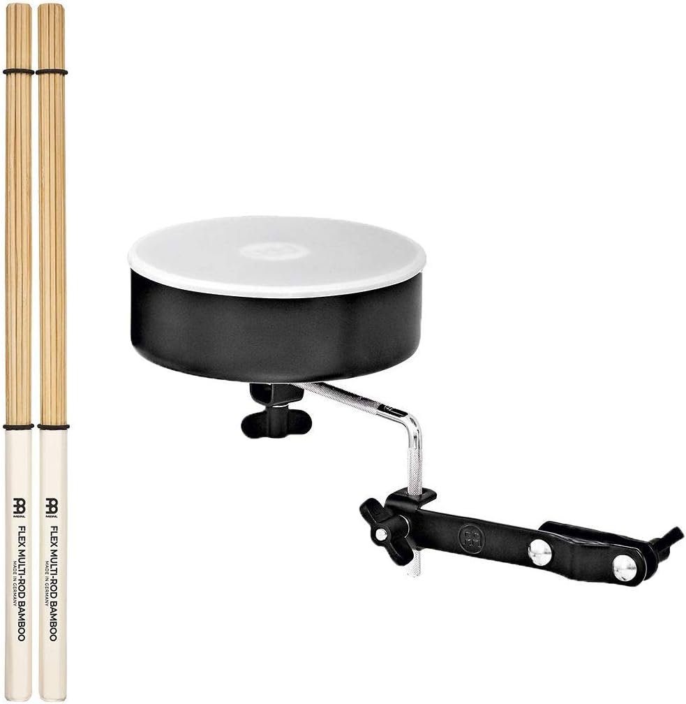 Cajon Box Drum Set Kit for Low Volume Acoustic Music with Snare, Hihat Cymbals, Pedal, Shaker, Rods, Bag and Hardware