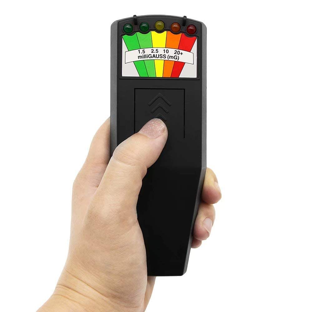 Emf Meter Ghost Hunting: Emf Meter Radiation Detector for EF RF MF - Handheld Emf Detector or Home and Office Emf Inspections, Black