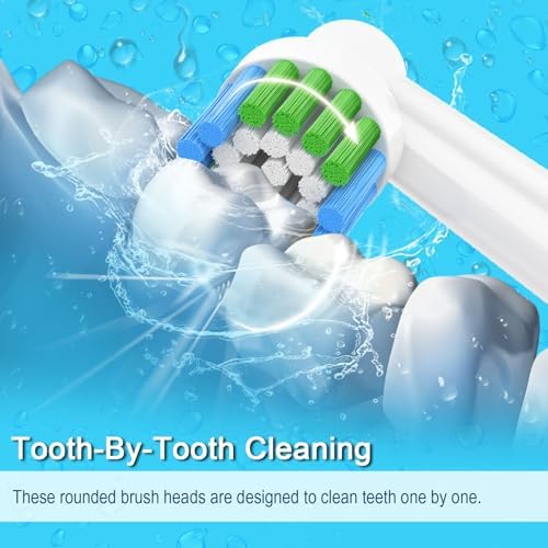 16pcs Replacement Brush Heads Compatible with Oral B Electric Toothbrushes. Pack of 4 Precision Clean, 4 Cross Clean