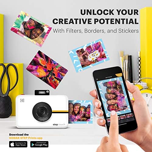 Kodak Step Touch | 13MP Digital Camera & Instant Printer with 3.5 LCD Touchscreen Display, 1080p HD Video - Editing Suite