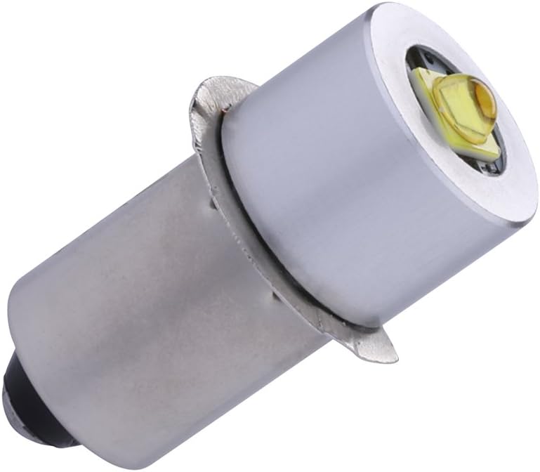 2 Pack P13.5S LED Replacement Bulbs DC 3W 4-12V LED Upgrade Bulb for Maglight Flashlight on 3 4 5 6 Cell Lantern Torch